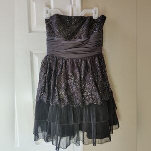 Vintage Y2K Betsey Johnson Love & Romance Sequins Tulle Dress Size 10 NWOT